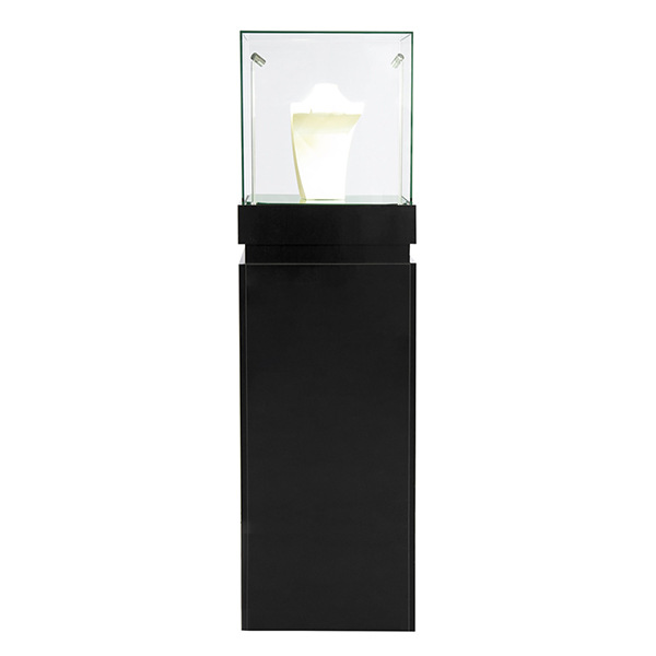 https://www.oyeshowcases.com/black-pedestal-showcase-with-ambieent-lighting-and-glossy-finish-oye-product/