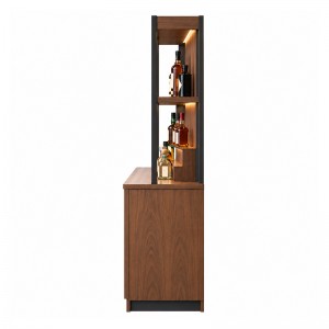 Back bar display with tiered bottle shelves (2)