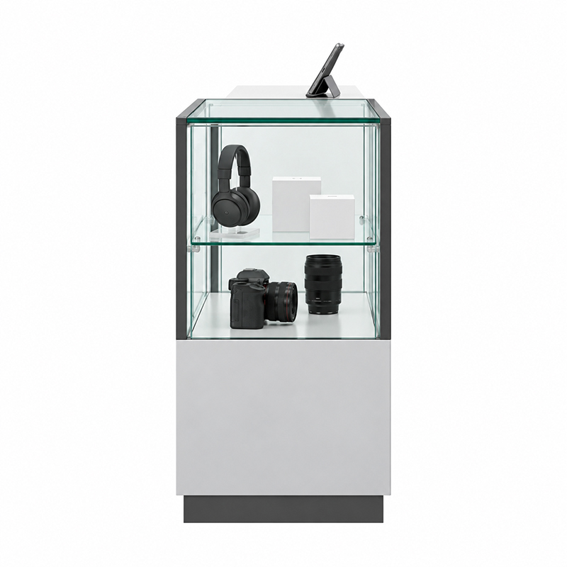 Branded counter with a glass display section (1)