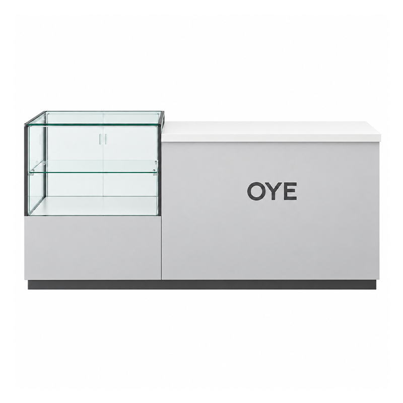 Branded counter with a glass display section (2)