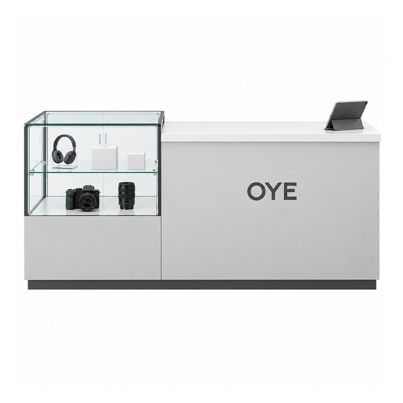 Branded counter with a glass display section (3)