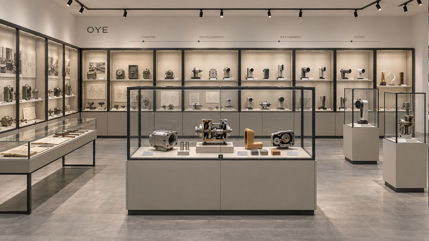 Corporate-exhibition-with-product-history-displays