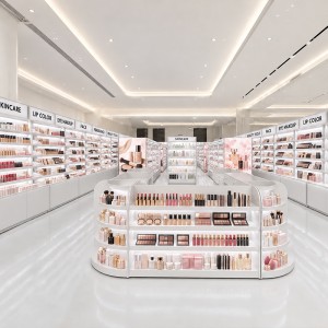Custom cosmetic display case options for beauty stores by OYE Showcases (1)