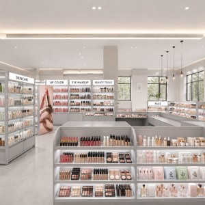 Custom cosmetic display case options for beauty stores by OYE Showcases (3)