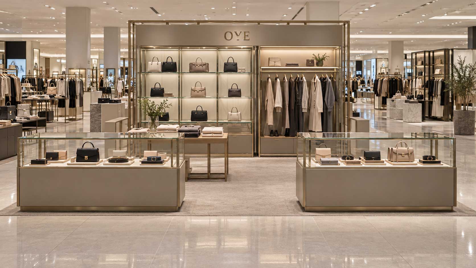 Department-store-concession-with-coordinated-displays