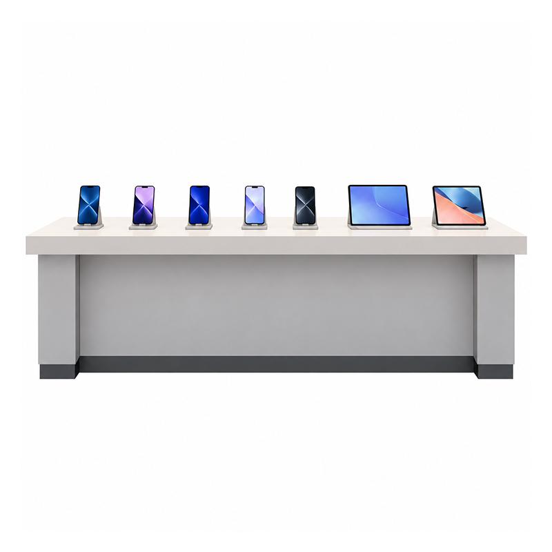Display table with phones and tablets (3)