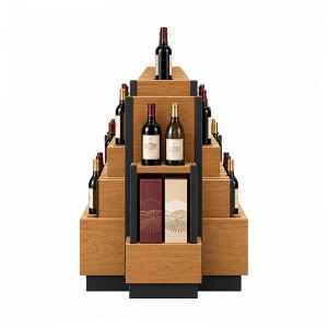 Double-sided display island for wine and spirits (2)