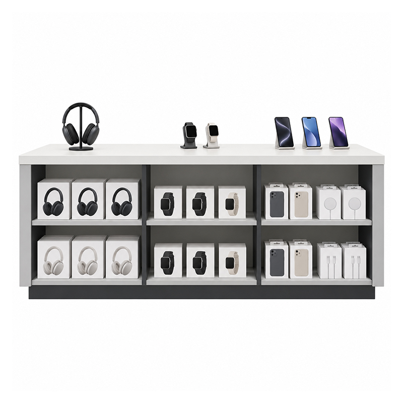 Double-sided island with electronics and accessories (3)