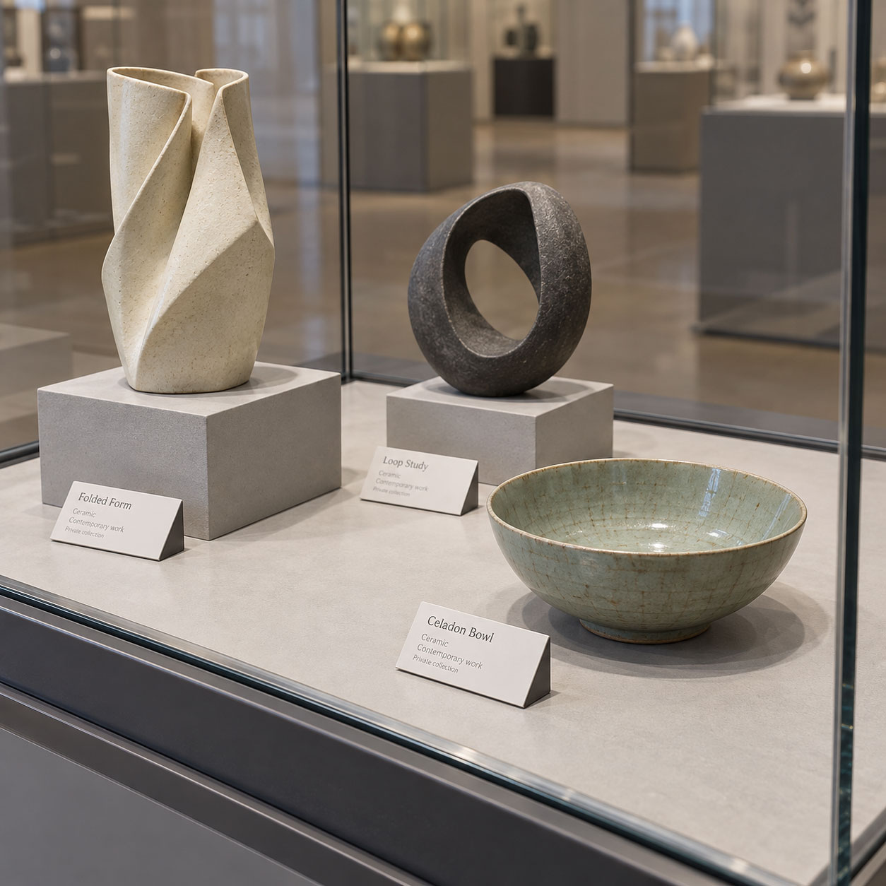 Exhibits-on-risers-with-angled-labels