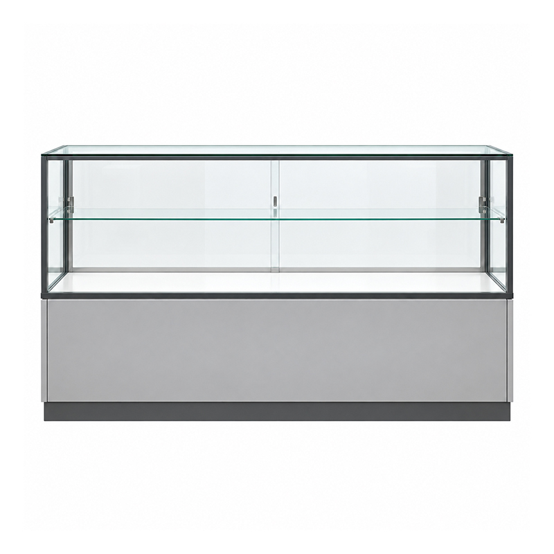 Glass counter with cameras and electronics (3)