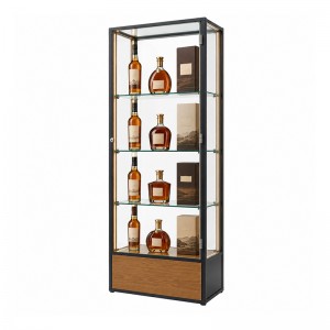 Glass display cabinet for spirits and gift boxes (3)