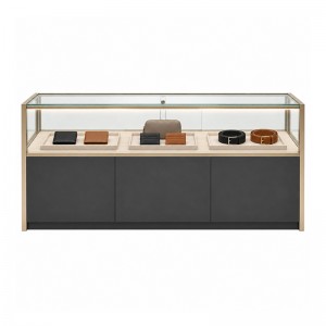 Glass display counter for leather goods (3)