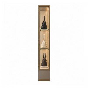 Glass wall showcase for handbags (4)