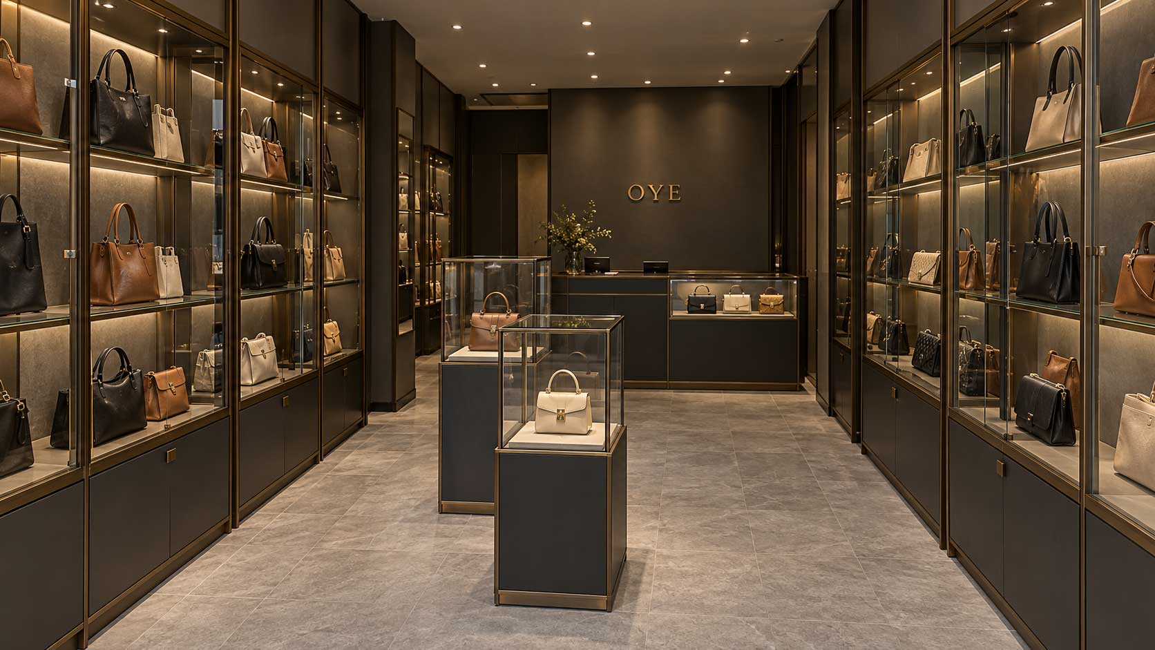 Handbag-boutique-with-glass-display-cabinets