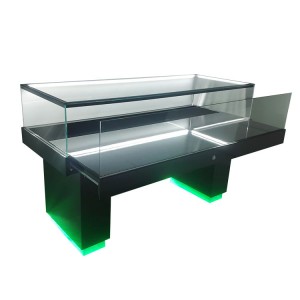 Jewelry display case wholesale with Four LED strips     OYEA