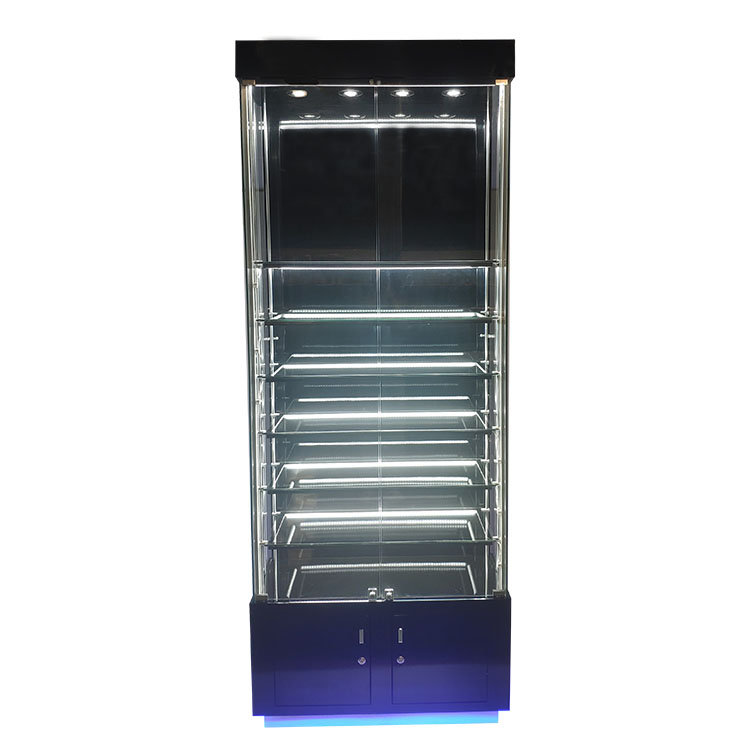 Jewelry glass display case with 6 glass shelves    OYE
