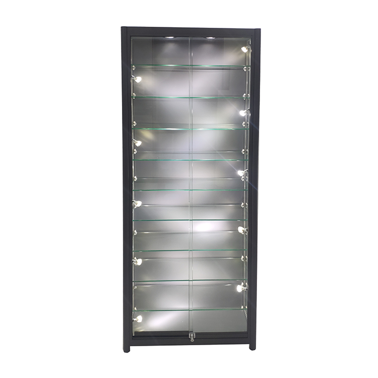 Trophy display case ideas with 9 shelves,12 led lights  |  OYE 