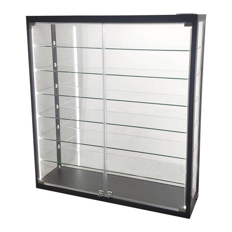 China Wall display cases for collectibles with Six shelves,Dust Seal