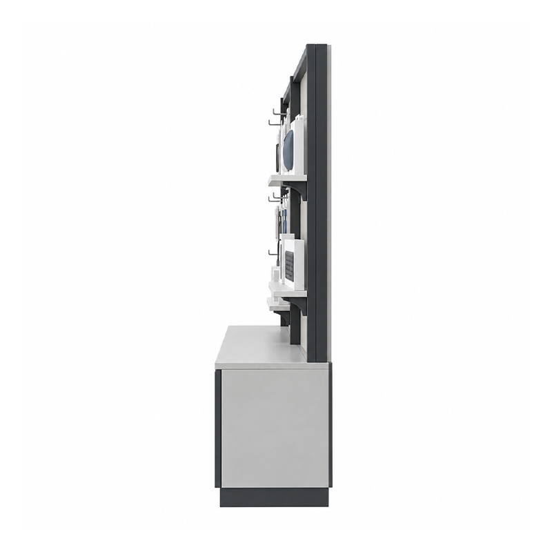 Wall display with packaged electronics accessories (1)