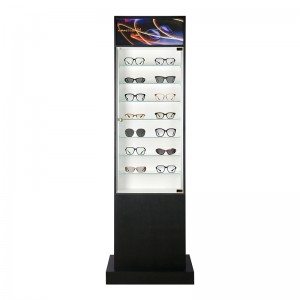 Wood eyewear storage and display case with glass door by OYE Showcases (2)