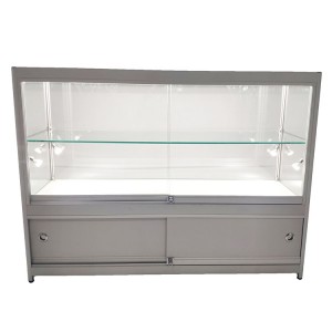 Glass Display Counter with One adjustable 7.1mm glass shelf  |OYE