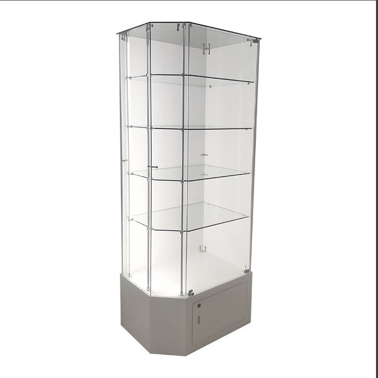 https://www.oyeshowcases.com/display-showcase-for-shop-with-cupboard-at-base-400mm-high-white-lacquered-finish-oye-product/