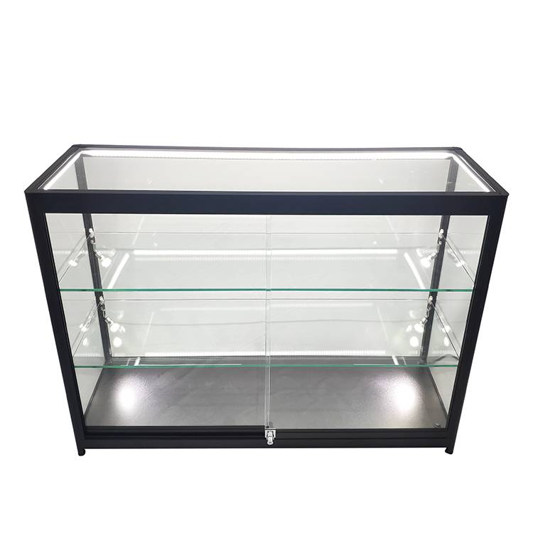 Retail display cases for sale with 2 adjustable shelves