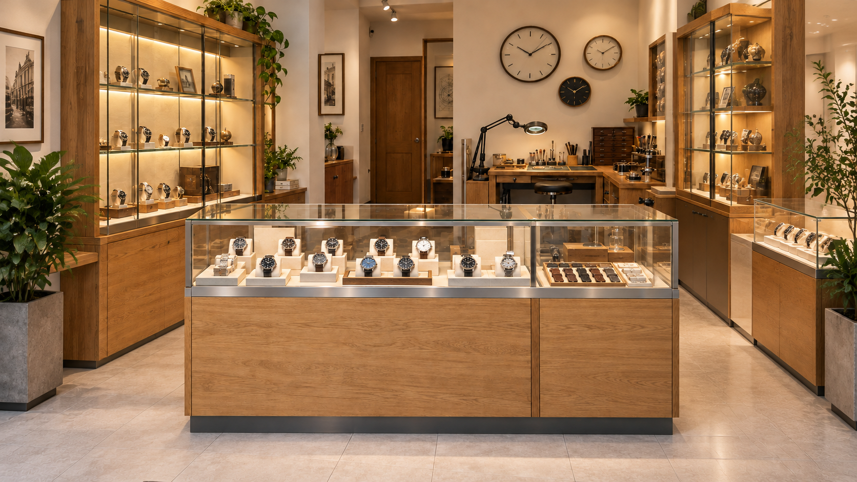 独立钟表零售与维修店